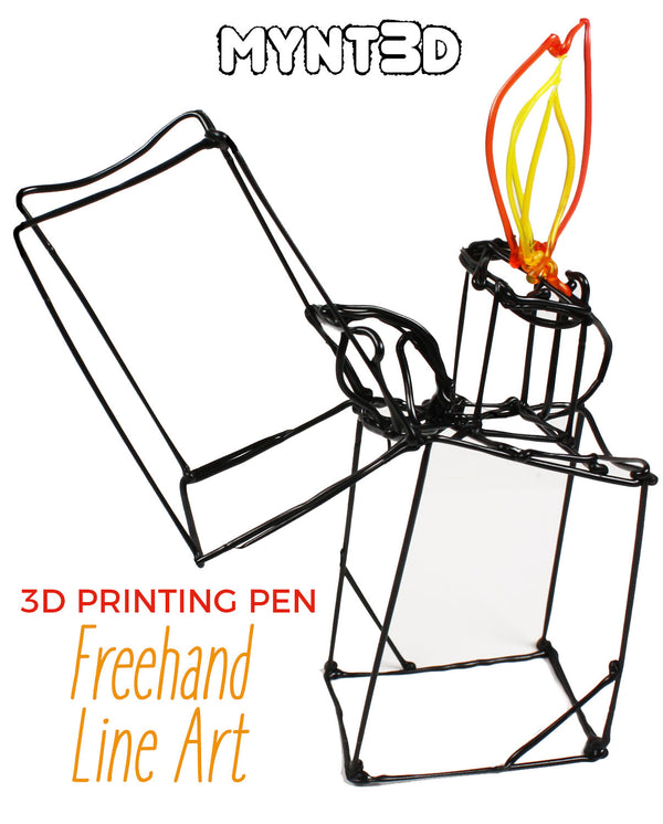 3D Pen Demo Freehand Light Bulb Line Art on Vimeo