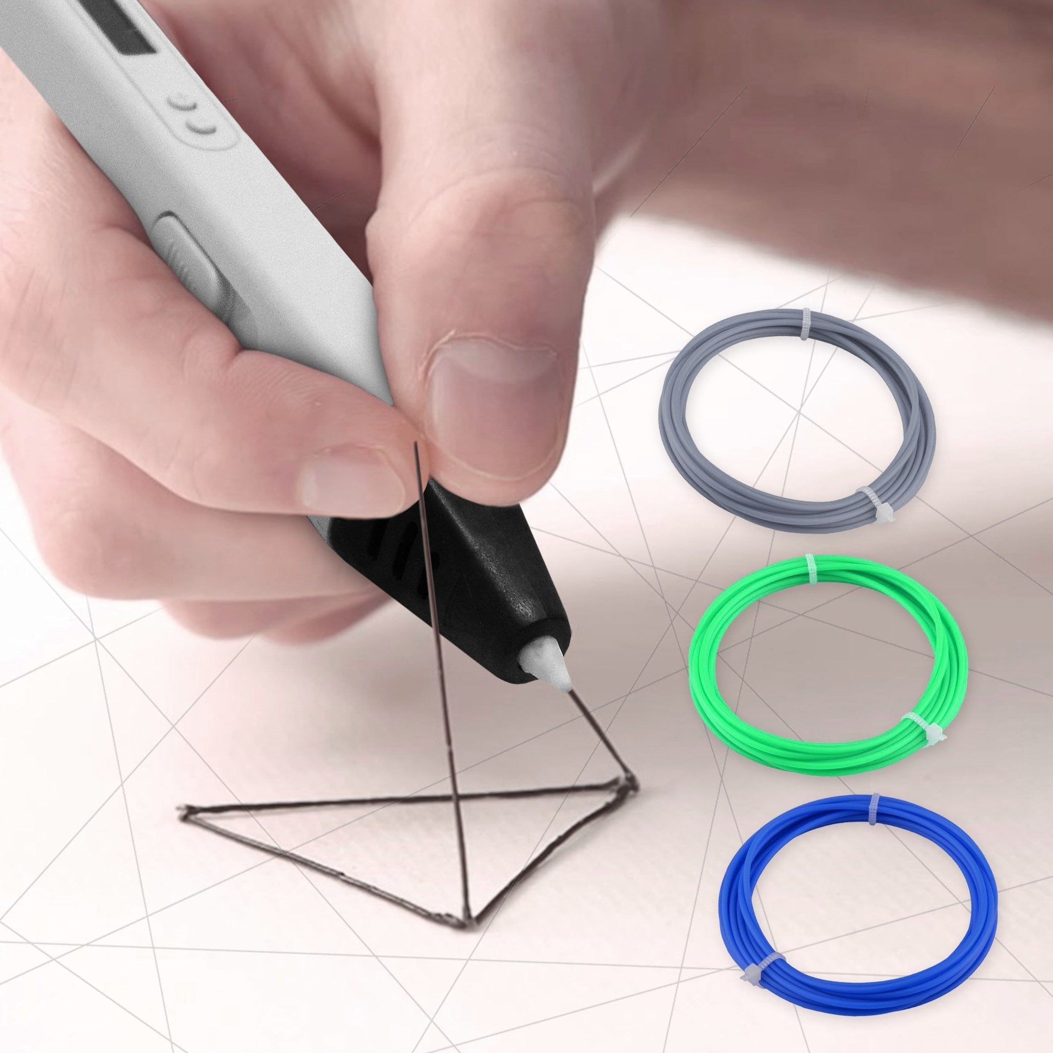 RP800A 3D Printing Pen w/OLED Screen incl 3 Filaments (30 ft